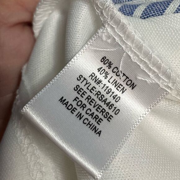 5āfor $25š„PurpleāSnow Nautical Striped Linen Blend Shorts Romper Large - Picture 5 of 6